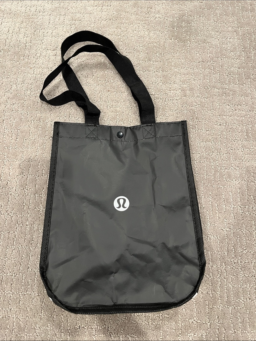 lululemon athletica Black Reusable Shopping bag